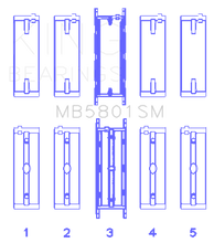 Load image into Gallery viewer, King Engine Bearings BMW N63/S63 Crankshaft Main Bearing Set - Size +0.25mm