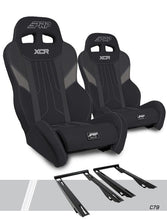 Load image into Gallery viewer, PRP Polaris RZR PRO XP XCR Suspension Seats Kit (Pair) - Black & Gray