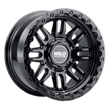 Load image into Gallery viewer, Weld Off-Road Swift 17x9in - 5x114.3 / 5x127 BP - ET-12 - 78.1mm CB - Gloss Black Wheel &amp; Ring

