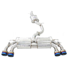 Load image into Gallery viewer, Invidia 2022+ Volkswagen Golf R MK8 76mm R400 Valved Cat Back Exhaust Rolled TI Tips
