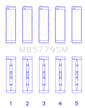 Load image into Gallery viewer, King Engine Bearings Audi CDAA/CDHA/CDHB/CDAB Main Bearing Set (Set of 5) - Size STD
