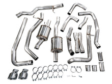 Load image into Gallery viewer, AWE Tuning 2025+ RAM 1500 RHO 3.0 I6 TT 0FG Dual Rear Exit Cat-Back Exhaust - Chrome Silver Tips
