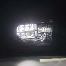 Load image into Gallery viewer, AlphaRex 14-21 Toyota Tundra MK II LUXX Series Crystal Headlights Alpha Black
