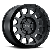 Load image into Gallery viewer, Method MR305 NV 18x9 18mm Offset 8x170 130.81mm CB Matte Black/Gloss Black Lip Wheel
