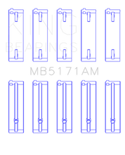 Load image into Gallery viewer, King Engine Bearings Mazda FS-DE L4/FP L4/FS L4  DOHC 16 Valve Main Bearing Set - Size STD
