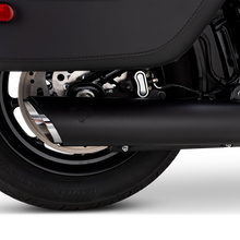 Load image into Gallery viewer, Vance &amp; Hines 2025+ HD Softail Twin Slash 4in Round Black Slip-On Exhaust

