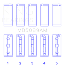Load image into Gallery viewer, King Engine Bearings Toyota 1RZ Crankshaft Main Bearing Set - Size STD
