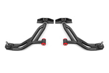 Load image into Gallery viewer, BMR 10-14 Ford Mustang Non-Adj. Lower A-Arms Delrin/Rod w/ 19mm Tall Ball Joint - Black Hammertone
