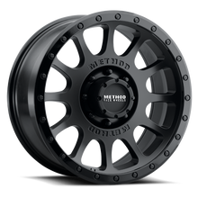 Load image into Gallery viewer, Method MR305 NV 18x9 18mm Offset 8x170 130.81mm CB Matte Black/Gloss Black Lip Wheel
