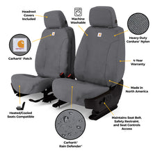 Load image into Gallery viewer, Covercraft 19-25 Ford F250 F350 F450 Carhartt Super Dux SeatSaver Second Row Custom Seat Cvr-Gravel
