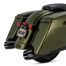 Load image into Gallery viewer, Vance &amp; Hines 17-23 Harley Touring Models Blackbird 450 Slip-Ons - Black Contrast Finish End Caps
