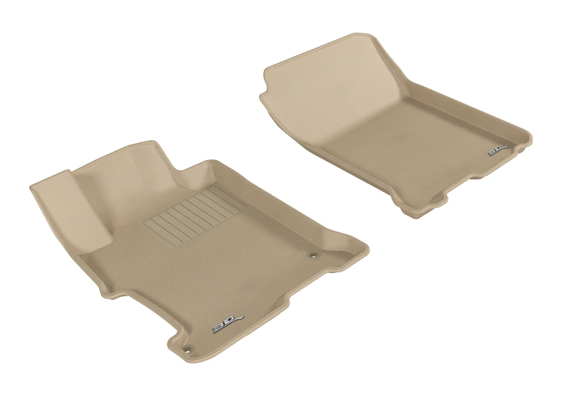 3D MAXpider 2013-2017 Honda Accord Kagu 1st Row Floormat - Tan