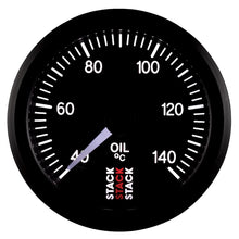 Load image into Gallery viewer, Autometer Stack 52mm 40-140 Deg C 1/8in NPTF Male Pro Stepper Motor Oil Temp Gauge - Black
