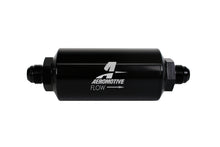 Load image into Gallery viewer, Aeromotive In-Line Filter - (AN -8 Male) 40 Micron Stainless Mesh Element Bright Dip Black Finish
