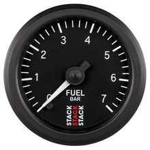 Load image into Gallery viewer, Autometer Stack 52mm 0-7 Bar M10 Male Pro Stepper Motor Fuel Pressure Gauge - Black
