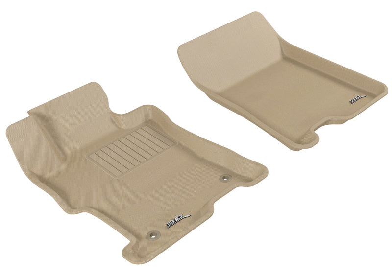 3D MAXpider 2008-2012 Honda Accord Kagu 1st Row Floormat - Tan