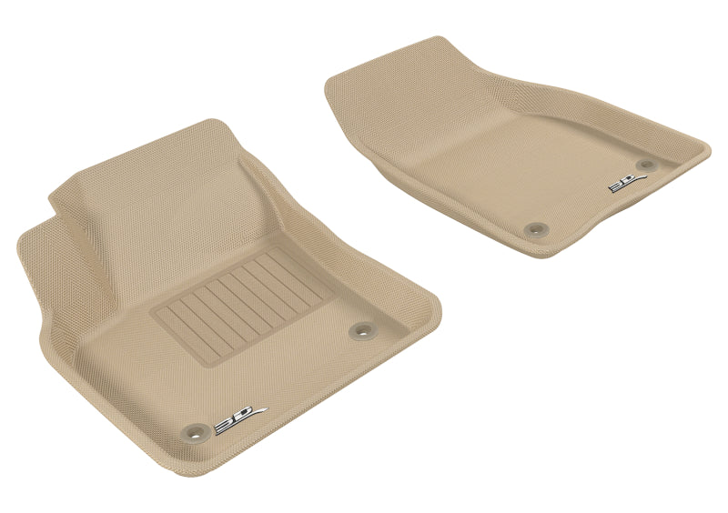3D MAXpider 2004-2012 Volvo S40 Kagu 1st Row Floormat - Tan