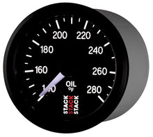 Load image into Gallery viewer, Autometer Stack 52mm 140-280 Deg F 1/8in NPTF Male Pro Stepper Motor Oil Temp Gauge - Black
