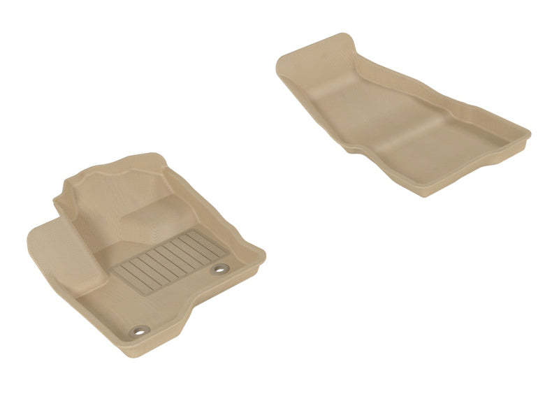 3D MAXpider 2009-2019 Ford Flex Kagu 1st Row Floormat - Tan