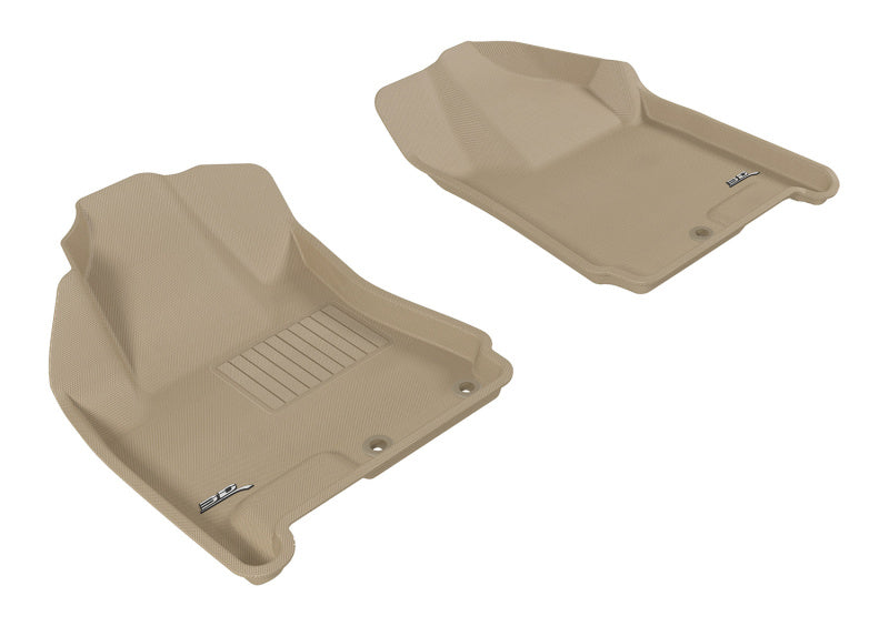3D MAXpider 2010-2016 Cadillac SRX Kagu 1st Row Floormat - Tan