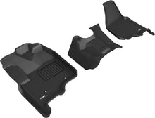 Load image into Gallery viewer, 3D MAXpider 12-16 Ford F-250 350 450 Bench Seat No Floor Shift Kagu 1st Row Floormats - Black
