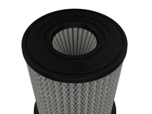 Load image into Gallery viewer, aFe MagnumFLOW Pro DRY S Universal Air Filter 4in F x 6.5n B x 6.5in T (Inv) x 8in H
