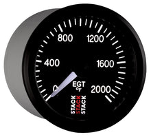 Load image into Gallery viewer, Autometer Stack 52mm 0-2000 Deg F Pro Stepper Motor Exhaust Gas Temp Gauge - Black
