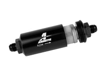 Load image into Gallery viewer, Aeromotive In-Line Filter - (AN -8 Male) 40 Micron Stainless Mesh Element Bright Dip Black Finish

