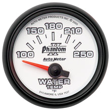 Load image into Gallery viewer, Autometer Phantom II 52.4mm SSE 100-250 Deg F Water Temperature Gauge
