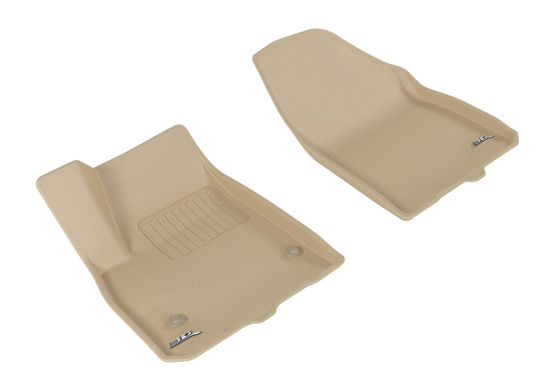 3D MAXpider 2017-2020 Cadillac XT5 Kagu 1st Row Floormat - Tan