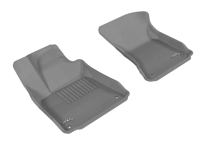 3D MAXpider 2011-2018 Audi A8/A8L Kagu 1st Row Floormat - Gray