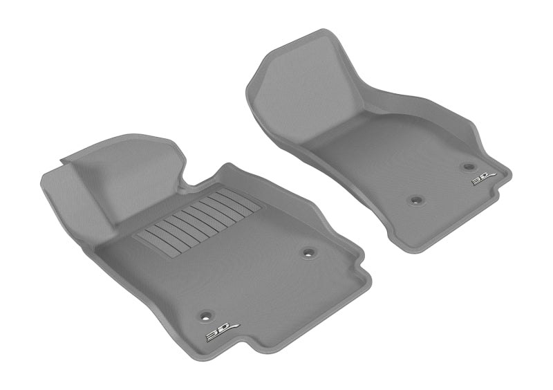 3D MAXpider 2014-2019 Cadillac CTS Kagu 1st Row Floormat - Gray
