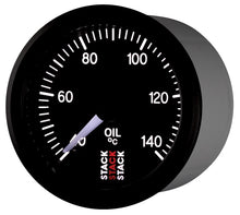Load image into Gallery viewer, Autometer Stack 52mm 40-140 Deg C 1/8in NPTF Male Pro Stepper Motor Oil Temp Gauge - Black
