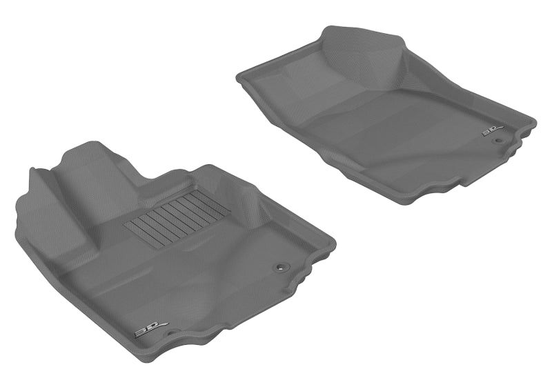 3D MAXpider 2006-2014 Honda Ridgeline Kagu 1st Row Floormat - Gray