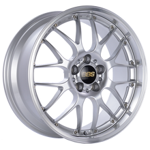 Load image into Gallery viewer, BBS RS-GT 19x8.5 5x120 ET35 Diamond Silver Center Diamond Cut Lip Wheel -82mm PFS/Clip Required

