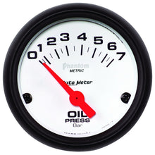 Load image into Gallery viewer, Autometer Phantom 2-1/16in 0-7 BAR Electric Oil Pressure Gauge
