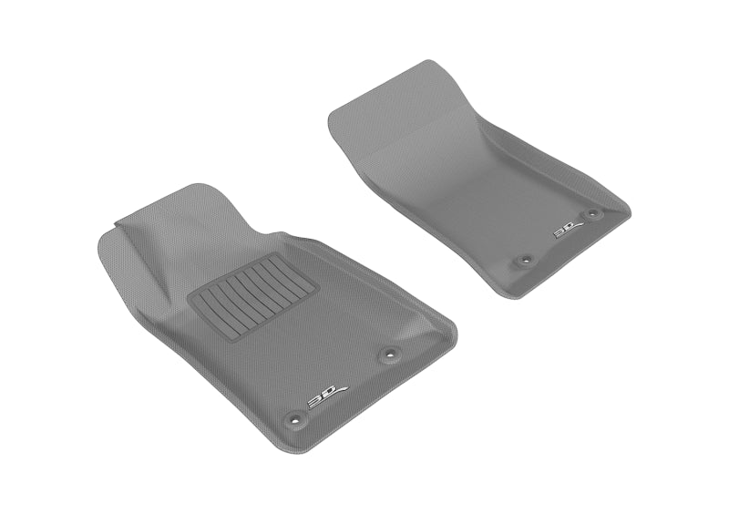 3D MAXpider 2010-2015 Chevrolet Camaro Kagu 1st Row Floormat - Gray