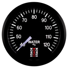 Load image into Gallery viewer, Autometer Stack 52mm 40-120 Deg C 1/8in NPTF Male Pro Stepper Motor Water Temp Gauge - Black

