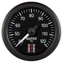Load image into Gallery viewer, Autometer Stack 52mm 40-120 Deg C 1/8in NPTF Male Pro Stepper Motor Water Temp Gauge - Black
