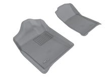 Load image into Gallery viewer, 3D MAXpider 2007-2013 Chevrolet/GMC Silverado/Sierra Regular Cab Kagu 1st Row Floormat - Gray
