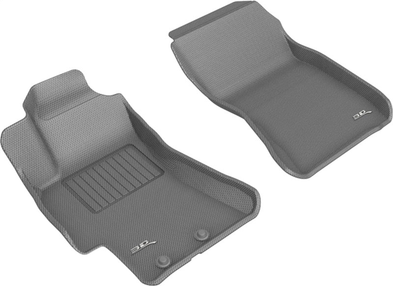 3D MAXpider 08-11 Subaru Impreza / WRX / 08-14 Impreza WRX STI Kagu 1st Row Floormats - Gray