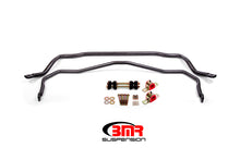 Load image into Gallery viewer, BMR 64-72 A-Body Front &amp; Rear Sway Bar Kit w/ Bushings - Black Hammertone
